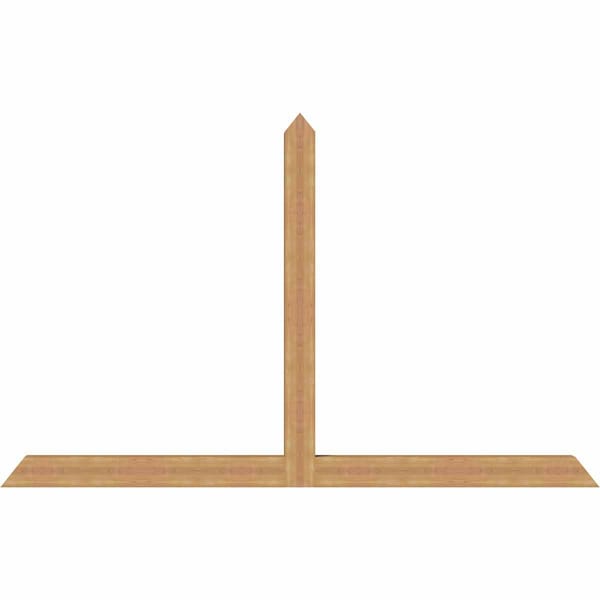 Ekena Millwork Portland Timber Gable Bracket, Western Red Cedar, 108"W x 68"H x 5 1/2"D x 5 1/2"F, 15/12 Pitch GBW108X68X0606POR00SWR - main